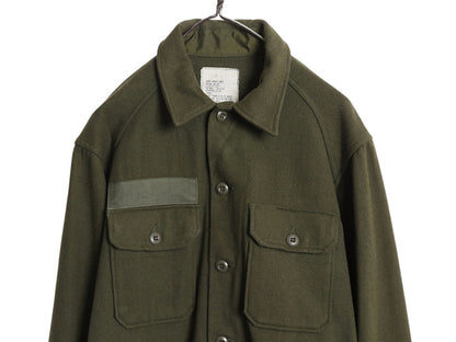 80s 米軍実物 US ARMY フィールド ウール シャツ LARGE / ヴィンテージ 82年製 ミリタリー OG-108 CPO 軍物 長袖シャツ ボックス オリーブ