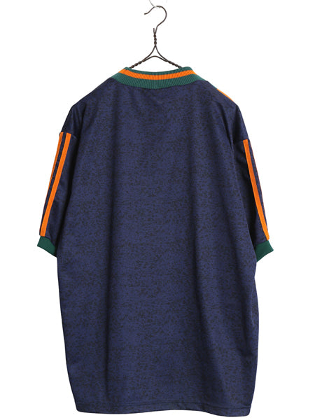 90s イギリス製 ☆ アディダス ニューカッスル サッカー ユニフォーム メンズ XL / 97 98 当時物 プレミアリーグ アウェイ フットボール 紺