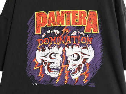 90s USA製 ★ パンテラ スカル イラスト プリント Tシャツ メンズ XL / オールド 当時物 バンド ロック メタル シングルステッチ ブラック