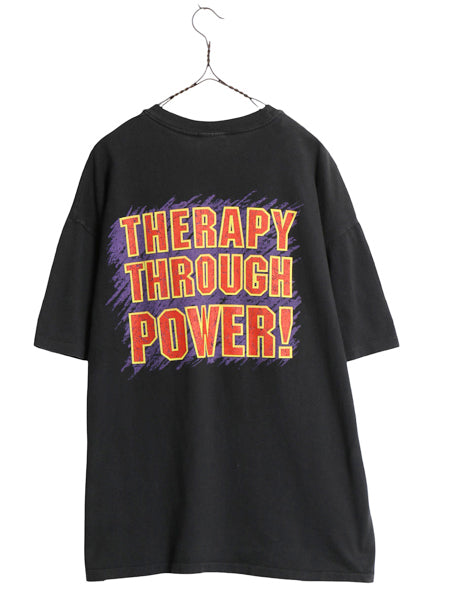 90s USA製 ★ パンテラ スカル イラスト プリント Tシャツ メンズ XL / オールド 当時物 バンド ロック メタル シングルステッチ ブラック