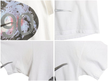 90s USA製 ★ イレイジャー ツアー イラスト プリント Tシャツ メンズ L / 古着 オールド オフィシャル バンド ロック シングルステッチ 白