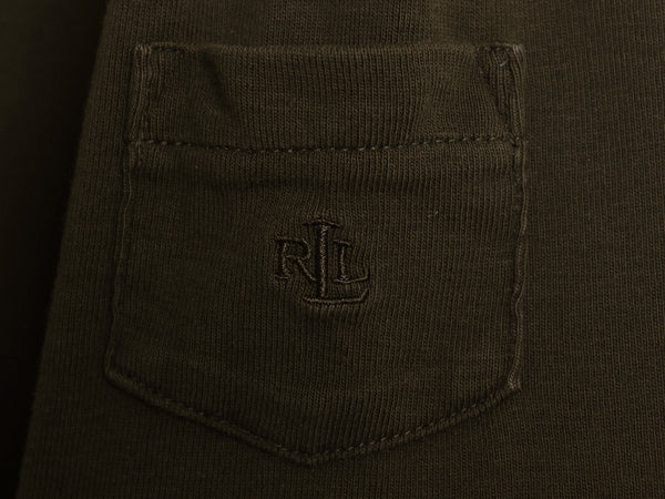 00s ローレン ラルフローレン 長袖 Tシャツ レディース L ポロ オールド コットン ストレッチ リブ編み カットソー ワンポイント ボックス