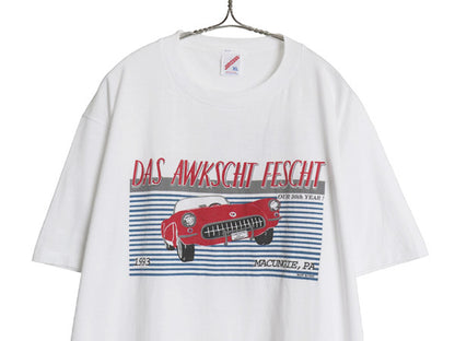 90s USA製 シボレー コルベット イラスト 両面 プリント Tシャツ メンズ XL / オールド 自動車 企業 アメ車 シングルステッチ 大きいサイズ