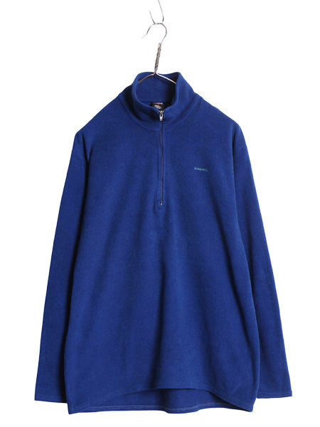 90s USA製 パタゴニア キャプリーン ハーフジップ フリース Tシャツ メンズ L オールド 96年製 アウトドア ロンT プルオーバー ハイネック