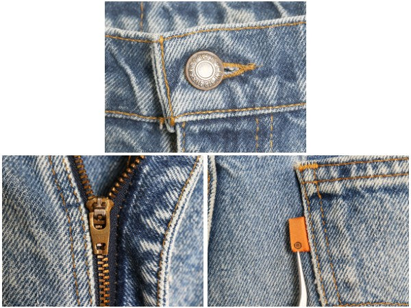 90s USA製 リーバイス 517 ブーツカット デニム パンツ 36 34 オールド ジーンズ ジーパン フレア クラッシュ ヒゲ ダメージ オレンジタブ