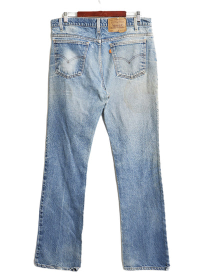 90s USA製 リーバイス 517 ブーツカット デニム パンツ 36 34 オールド ジーンズ ジーパン フレア クラッシュ ヒゲ ダメージ オレンジタブ