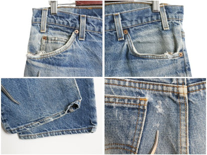 90s USA製 リーバイス 517 ブーツカット デニム パンツ 36 34 オールド ジーンズ ジーパン フレア クラッシュ ヒゲ ダメージ オレンジタブ
