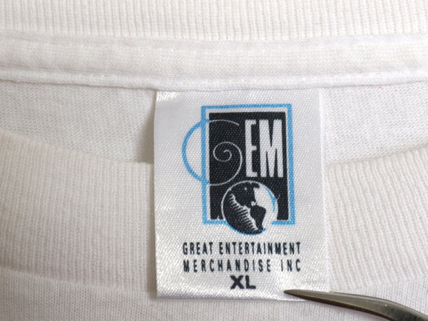 90s USA製 ★ スティング オールオーバー プリント Tシャツ メンズ XL / オールド 当時物 オフィシャル バンド ロック ツアー 白 GEM 総柄