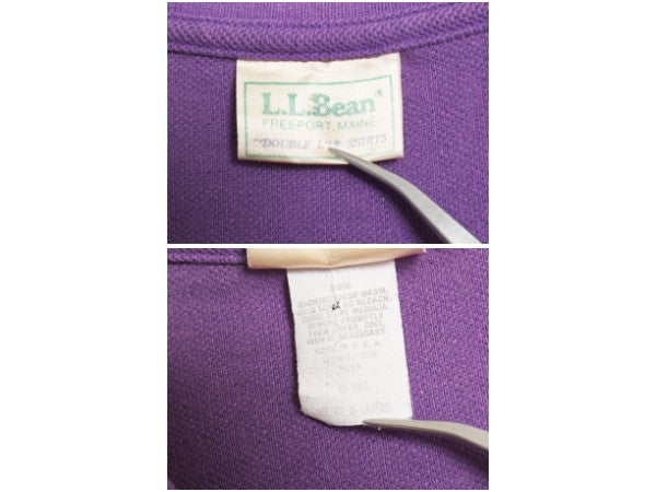 80s エルエルビーン 鹿の子 半袖 ポロシャツ メンズ XL 小さめ L ヴィンテージ 半袖シャツ コットン 無地 シンプル カジュアル カットソー