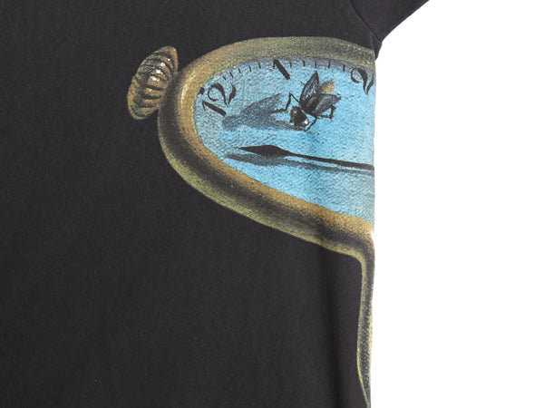 19SS USA製 シュプリーム アート プリント Tシャツ メンズ L / グラフィック 記憶の固執 サルバドール ダリ 半袖Tシャツ ヘビーウェイト黒