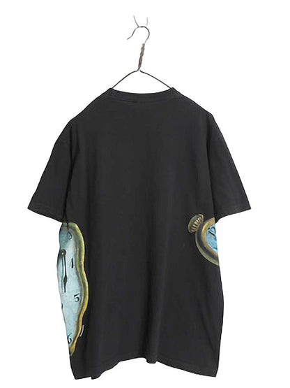 19SS USA製 シュプリーム アート プリント Tシャツ メンズ L / グラフィック 記憶の固執 サルバドール ダリ 半袖Tシャツ ヘビーウェイト黒
