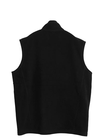 パタゴニア シンチラ フリース ベスト メンズ XL 16年製 前開き フルジップ アウトドア 重ね着 ハイネック ワンポイント 黒 大きいサイズ