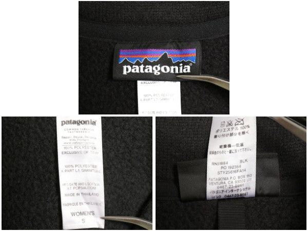 パタゴニア ベターセーター ハーフジップ レディース S / 14年製 フリース セーター アウトドア 裏起毛 プルオーバー ジャケット ブラック