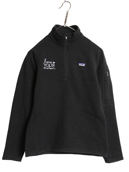 パタゴニア ベターセーター ハーフジップ レディース S / 14年製 フリース セーター アウトドア 裏起毛 プルオーバー ジャケット ブラック
