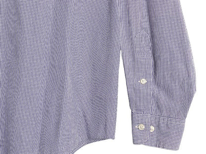 90s ラルフローレン ギンガム チェック 長袖 ボタンダウン シャツ メンズ L / オールド ポロ 長袖シャツ ワイシャツ ワンポイント ツートン