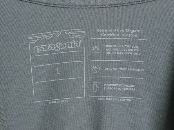 パタゴニア ヘンリーネック 長袖 Tシャツ メンズ L  / ロンT オーガニック コットン カットソー ロングスリーブ 無地 シンプル アウトドア