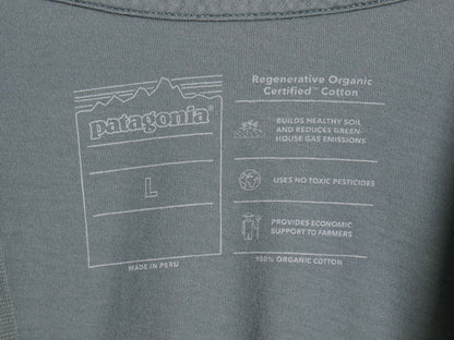 パタゴニア ヘンリーネック 長袖 Tシャツ メンズ L  / ロンT オーガニック コットン カットソー ロングスリーブ 無地 シンプル アウトドア