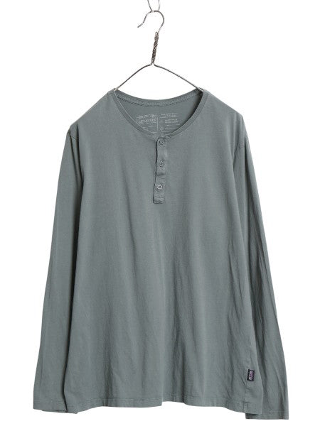 パタゴニア ヘンリーネック 長袖 Tシャツ メンズ L  / ロンT オーガニック コットン カットソー ロングスリーブ 無地 シンプル アウトドア