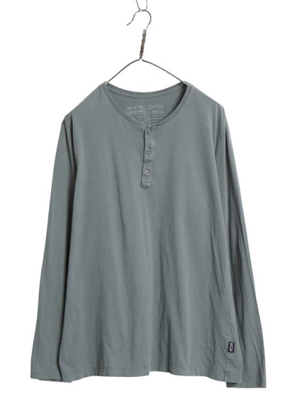 パタゴニア ヘンリーネック 長袖 Tシャツ メンズ L  / ロンT オーガニック コットン カットソー ロングスリーブ 無地 シンプル アウトドア
