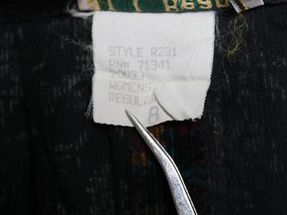 80s USA製 エルエルビーン 花柄  細畝 コーデュロイ ロング スカート レディース XS ヴィンテージ ロング丈 ギャザー入り Aライン きれいめ