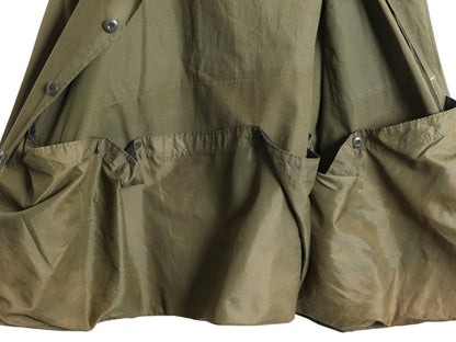 70s SAFTBAK ダック ハンティング ジャケット メンズ L 程 ヴィンテージ アウトドア シューティング ナイロン 切替 カバーオール オリーブ