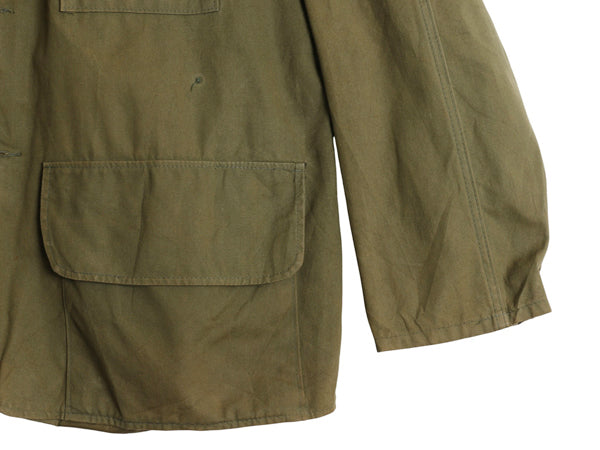 70s SAFTBAK ダック ハンティング ジャケット メンズ L 程 ヴィンテージ アウトドア シューティング ナイロン 切替 カバーオール オリーブ