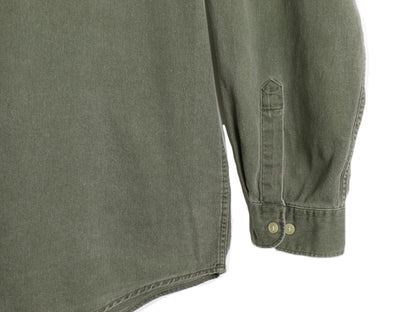 90s バナナリパブリック コットン 長袖 シャツ メンズ XL 旧タグ オールド 無地 ポケット付き 大きいサイズ シンプル ゆったり カジュアル