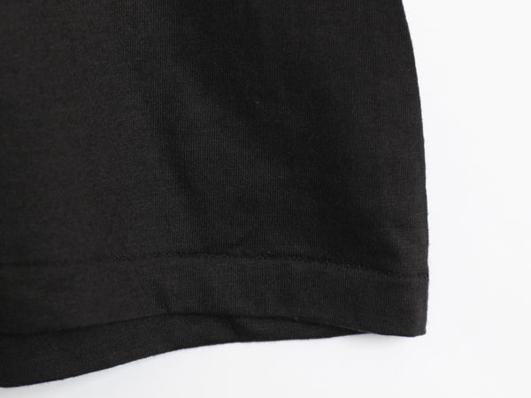 デッドストック 80s USA製 アンビル 無地 半袖 Tシャツ メンズ L 小さめ M 程 新品 ヴィンテージ シングルステッチ カットソー 黒 ブランク