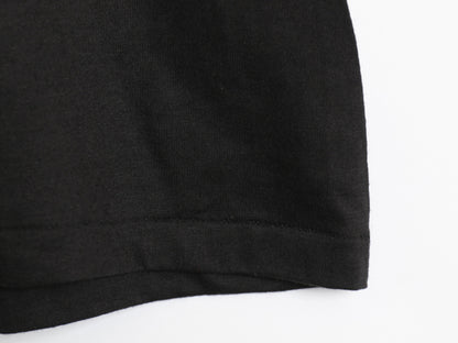 デッドストック 80s USA製 アンビル 無地 半袖 Tシャツ メンズ L 小さめ M 程 新品 ヴィンテージ シングルステッチ カットソー 黒 ブランク