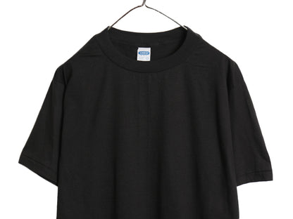 デッドストック 80s USA製 アンビル 無地 半袖 Tシャツ メンズ L 小さめ M 程 新品 ヴィンテージ シングルステッチ カットソー 黒 ブランク