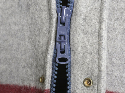 70s USA製 ウールリッチ フード付き ウール ハーフ コート メンズ S ヴィンテージ パーカー ジャケット ネイティブ ボーダー ブランケット