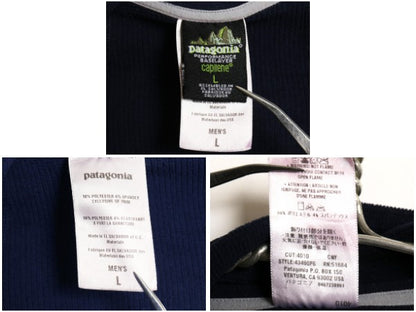 パタゴニア キャプリーン 4 長袖 Tシャツ メンズ L / 06年製 アウトドア ハーフジップ ロンT ストレッチ アンダーシャツ ワンポイント ロゴ