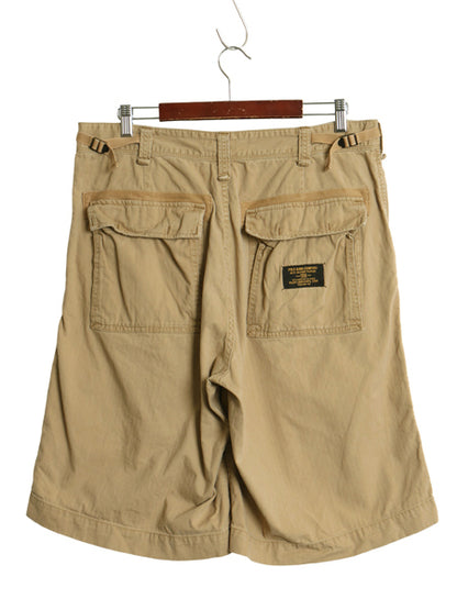 ポロジーンズ ラルフローレン コットン ショート パンツ メンズ 36 / ショーツ 短パン ノータック ハーフパンツ シンプル ゆったり カーキ 