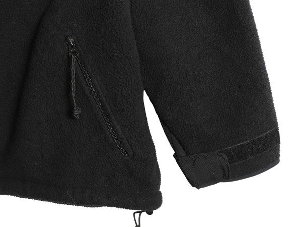米軍実物 ECWCS GEN2 フルジップ フリース ジャケット メンズ L / ミリタリー アーミー ブルゾン 軍物 黒  無地 ポーラテック ハイネック