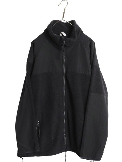米軍実物 ECWCS GEN2 フルジップ フリース ジャケット メンズ L / ミリタリー アーミー ブルゾン 軍物 黒  無地 ポーラテック ハイネック