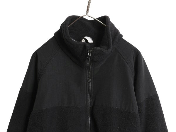 米軍実物 ECWCS GEN2 フルジップ フリース ジャケット メンズ L / ミリタリー アーミー ブルゾン 軍物 黒  無地 ポーラテック ハイネック