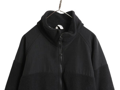 米軍実物 ECWCS GEN2 フルジップ フリース ジャケット メンズ L / ミリタリー アーミー ブルゾン 軍物 黒  無地 ポーラテック ハイネック