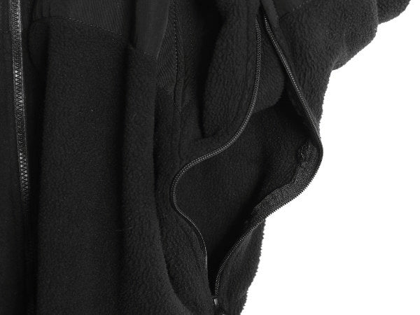 米軍実物 ECWCS GEN2 フルジップ フリース ジャケット メンズ L / ミリタリー アーミー ブルゾン 軍物 黒  無地 ポーラテック ハイネック