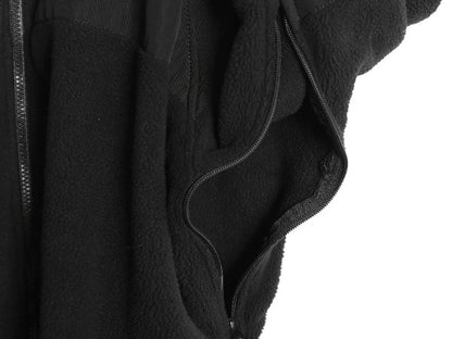 米軍実物 ECWCS GEN2 フルジップ フリース ジャケット メンズ L / ミリタリー アーミー ブルゾン 軍物 黒  無地 ポーラテック ハイネック