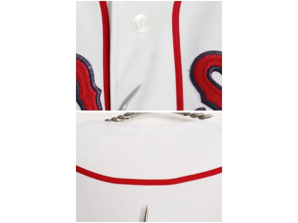 レッドソックス ベースボール シャツ メンズ XXL 程 MLB オフィシャル マジェスティック 大リーグ ユニフォーム ゲームシャツ 大きいサイズ