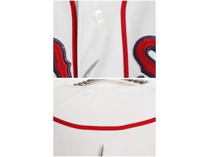 レッドソックス ベースボール シャツ メンズ XXL 程 MLB オフィシャル マジェスティック 大リーグ ユニフォーム ゲームシャツ 大きいサイズ