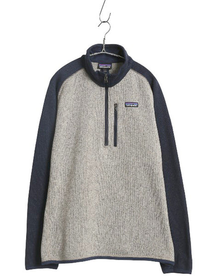 パタゴニア ベターセーター ハーフジップ メンズ L / 古着 22年製 アウトドア フリース セーター 裏起毛 プルオーバー ジャケット ツートン