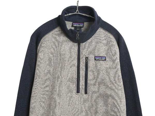 パタゴニア ベターセーター ハーフジップ メンズ L / 古着 22年製 アウトドア フリース セーター 裏起毛 プルオーバー ジャケット ツートン