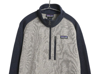 パタゴニア ベターセーター ハーフジップ メンズ L / 古着 22年製 アウトドア フリース セーター 裏起毛 プルオーバー ジャケット ツートン