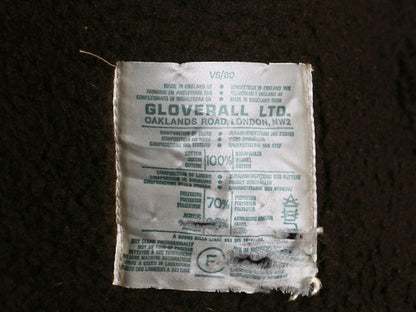 60s 70s イギリス製 ★ Gloverall コーデュロイ ダッフル コート メンズ L 程 古着 ヴィンテージ 太畝 ハーフコート ロング 裏ボア 無地 茶