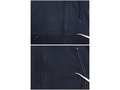 00s ポロ ラルフローレン コットン 切替 スウェット ジャケット メンズ XL / 古着 オールド フルジップ 収納 フード パーカー 大きいサイズ