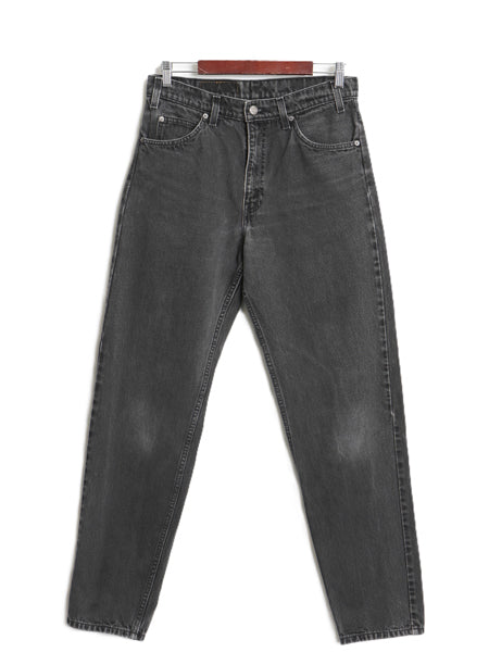 90s リーバイス 550 ブラック デニム パンツ メンズ 32 32 / オールド リラックス フィット テーパード ジーンズ ジーパン 黒 オレンジタブ