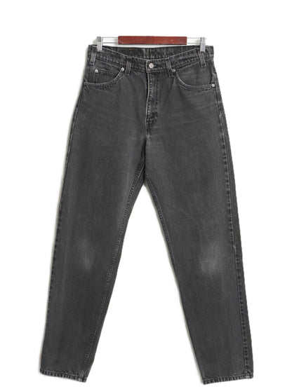 90s リーバイス 550 ブラック デニム パンツ メンズ 32 32 / オールド リラックス フィット テーパード ジーンズ ジーパン 黒 オレンジタブ