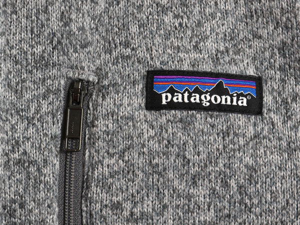 パタゴニア ベターセーター ベスト メンズ L / 古着 15年製 フリース セーター 前開き フルジップ アウトドア ハイネック 重ね着 霜降り 灰
