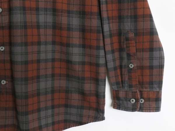 US企画 カーハート チェック 長袖 ヘビー フランネル シャツ メンズ XL / ワーク ネルシャツ ヘビーウェイト コットン 廃盤 大きいサイズ